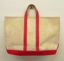 画像: 70'S LL Bean TMギザタグ キャンバス トートバッグ レッド/オフホワイト USA製 (VINTAGE) 「Bag」入荷しました。