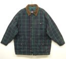 画像: 90'S GAP 旧タグ 襟コーデュロイ 中綿入り カバーオール ブラックウォッチ (VINTAGE) 「Jacket」入荷しました。