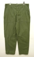 画像: 70'S アメリカ軍 US ARMY "OG107" コットンサテン ベイカーパンツ W36L33 (VINTAGE) 「Bottoms」入荷しました。