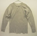 画像: 90'S LL Bean 2レイヤーファブリック ヘンリーネック 長袖 Tシャツ ヘザーグレー USA製 (VINTAGE) 「T-Shirt」入荷しました。