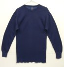 画像: 90'S DUOFOLD 2レイヤーファブリック クルーネック 長袖 Tシャツ ネイビー USA製 (VINTAGE) 「T-Shirt」入荷しました。