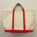 画像: 80'S LL Bean 2色タグ キャンバス トートバッグ レッド/オフホワイト USA製 (VINTAGE) 「Bag」入荷しました。