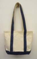 画像: 80'S LL Bean 単色タグ ロングハンドル キャンバス トートバッグ ネイビー/ホワイト USA製 (VINTAGE) 「Bag」入荷しました。