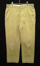 画像: 60'S アメリカ軍 US ARMY コットン100% チノパンツ RAPIDアルミジップ W36L32 (VINTAGE) 「Bottoms」入荷しました。