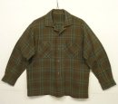 画像: 50'S UNKNOWN レーヨン オープンカラーシャツ チェック柄 (VINTAGE) 「L/S Shirt」入荷しました。