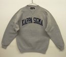 画像: 90'S SOFFE "KAPPA SIGMA" 前Vガゼット付き クルーネック スウェットシャツ グレー USA製 (VINTAGE) 「Sweat Shirt」入荷しました。