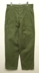 画像: 60'S アメリカ軍 US ARMY "OG107" コットンサテン ベイカーパンツ W32L33 (VINTAGE) 「Bottoms」入荷しました。