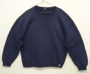 画像: 90'S RUSSELL ATHLETIC 前Vガゼット付き クルーネック スウェットシャツ ネイビー (VINTAGE) 「Sweat Shirt」入荷しました。