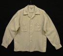 画像: 50'S BOTANY 三角タグ レーヨンギャバ オープンカラーシャツ ライトベージュ (VINTAGE) 「L/S Shirt」入荷しました。