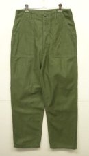 画像: 60'S アメリカ軍 US ARMY "OG107" コットンサテン ベイカーパンツ W32L33 (VINTAGE) 「Bottoms」入荷しました。