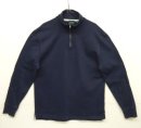 画像: 90'S J.CREW 旧タグ ハーフジップ ラガーシャツ ネイビー (VINTAGE) 「L/S Shirt」入荷しました。