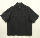 画像: BRUNO リネン100% フラップ付きポケット 半袖 ボックスシャツ ブラック (VINTAGE) 「S/S Shirt」入荷しました。