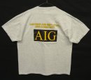 画像: 90'S AIG 企業物 両面プリント 半袖 Tシャツ ヘザーグレー USA製 (VINTAGE) 「T-Shirt」入荷しました。