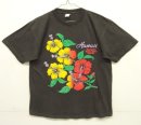 画像: 90'S HAWAII HIBISCUS シングルステッチ 半袖 Tシャツ フェードブラック (VINTAGE) 「T-Shirt」入荷しました。