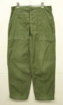 画像: 60'S アメリカ軍 US ARMY "OG107" コットンサテン ベイカーパンツ W32L29 (VINTAGE) 「Bottoms」入荷しました。