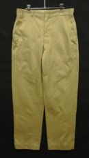 画像: 70'S アメリカ軍 US ARMY コットン100% チノパンツ SCOVILL製ブラスジップ W33L33 (VINTAGE) 「Bottoms」入荷しました。