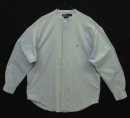 画像: 90'S RALPH LAUREN "POSTBOY" シャンブレー 長袖 バンドカラーシャツ ブルー (VINTAGE) 「L/S Shirt」入荷しました。