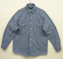 画像: 70'S OSHKOSH B'GOSH コットン100% ユニオンチケット付き シャンブレーシャツ ブルー USA製 (VINTAGE) 「L/S Shirt」入荷しました。