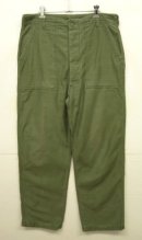 画像: 60'S アメリカ軍 US ARMY "OG107" 初期モデル コットンサテン 平ボタン ベイカーパンツ W36L33 (VINTAGE) 「Bottoms」入荷しました。