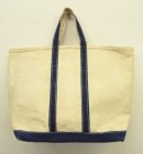 画像: 70'S LL Bean ガイドライン１本 キャンバス トートバッグ ネイビー/オフホワイト USA製 (VINTAGE) 「Bag」入荷しました。