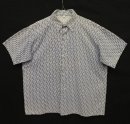 画像: ユーロヴィンテージ UNKNOWN コットン 半袖 ボックスシャツ 幾何学柄 (VINTAGE) 「S/S Shirt」入荷しました。