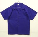 画像: ユーロヴィンテージ UNKNOWN オープンカラー 半袖 ボックスシャツ インディゴ (VINTAGE) 「S/S Shirt」入荷しました。