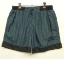 画像: 90'S UMBRO ドローコード付き ナイロンショーツ グリーン/ブラック (VINTAGE) 「Shorts」入荷しました。