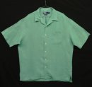 画像: 90'S RALPH LAUREN "CALDWELL" リネン 半袖 オープンカラーシャツ ミントグリーン (DEADSTOCK) 「S/S Shirt」入荷しました。