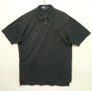 画像: 90'S RALPH LAUREN 裾ロゴ刺繡 半袖 ポロシャツ ブラック/グリーン ボーダー (VINTAGE) 「S/S Polo」入荷しました。