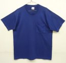 画像: 90'S BVD コットン/ポリ シングルステッチ 耳付きポケット 半袖 Tシャツ ネイビー USA製 (VINTAGE) 「T-Shirt」入荷しました。