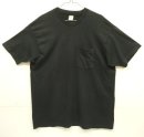 画像: UNKNOWN コットン100% シングルステッチ 耳付きポケット Tシャツ ブラック USA製 (VINTAGE) 「T-Shirt」入荷しました。