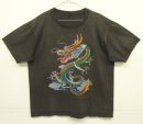 画像: ドラゴン 両面プリント 半袖 Tシャツ フェードブラック (VINTAGE) 「T-Shirt」入荷しました。