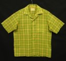 画像: 60'S TOWNCRAFT コットン/ポリ 半袖 オープンカラーシャツ チェック柄 (VINTAGE) 「S/S Shirt」入荷しました。