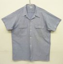 画像: 60'S LA VILLETE PARIS 半袖 オープンカラーシャツ ブルー/ホワイト千鳥格子 (VINTAGE) 「S/S Shirt」入荷しました。