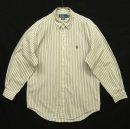 画像: 90'S RALPH LAUREN "YARMOUTH" ポプリン 長袖 BDシャツ ストライプ (VINTAGE) 「L/S Shirt」入荷しました。