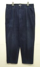 画像: 90'S RALPH LAUREN ツープリーツ ダブルステッチ チノパンツ ネイビー USA製 (VINTAGE) 「Bottoms」入荷しました。