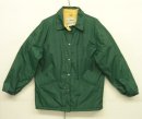 画像: 80'S LL Bean チンスト付き ナイロン コーチジャケット ダークグリーン USA製 (VINTAGE) 「Jacket」入荷しました。