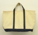 画像: 80'S LL Bean 2色タグ キャンバス トートバッグ ネイビー/オフホワイト USA製 (VINTAGE) 「Bag」入荷しました。