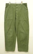 画像: 60'S アメリカ軍 US ARMY "OG107" コットンサテン 裾ドローコード穴付き ベイカーパンツ W34L31 (VINTAGE) 「Bottoms」入荷しました。