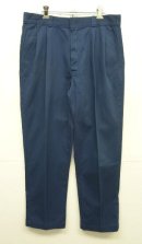 画像: 80'S DICKIES チビタグ ツープリーツ ワークパンツ ネイビー W34L30 USA製 (VINTAGE) 「Bottoms」入荷しました。