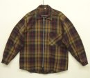 画像: ユーロヴィンテージ UNKNOWN ウール 長袖 フルジップシャツ チェック柄 (VINTAGE) 「L/S Shirt」入荷しました。