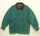 画像: 90'S EDDIE BAUER 黒タグ 襟コーデュロイ カバーオール グリーン (VINTAGE) 「Jacket」入荷しました。