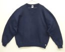 画像: 90'S RUSSELL ATHLETIC 前Vガゼット付き クルーネック スウェットシャツ ネイビー メキシコ製 (VINTAGE) 「Sweat Shirt」入荷しました。