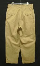 画像: 60'S アメリカ軍 USMC コットン100% フラップ付きポケット チノパンツ WALDES製アルミジップ W32L29 (VINTAGE) 「Bottoms」入荷しました。