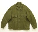 画像: 50'S アメリカ軍 US ARMY 前期モデル クロスヨーク ウール フィールドシャツ オリーブ (DEADSTOCK) 「L/S Shirt」入荷しました。