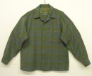 画像: 60'S PENDLETON "SIR PENDLETON" ウール 長袖 オープンカラーシャツ チェック柄 USA製 (VINTAGE) 「L/S Shirt」入荷しました。