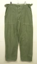 画像: 60'S アメリカ軍 US ARMY "OG107" 初期モデル コットンサテン 平ボタン ベイカーパンツ (VINTAGE) 「Bottoms」入荷しました。