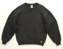 画像: 90'S RUSSELL ATHLETIC 前Vガゼット付き クルーネック スウェットシャツ ブラック USA製 (VINTAGE) 「Sweat Shirt」入荷しました。