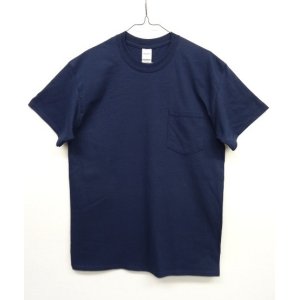 画像: GILDAN ポケット付き 半袖 Tシャツ NAVY (NEW)