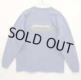 画像: 90'S PATAGONIA 黒タグ バックプリント ロゴ 長袖Tシャツ USA製 (VINTAGE)